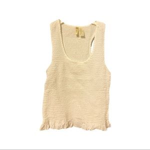 Creme crop top